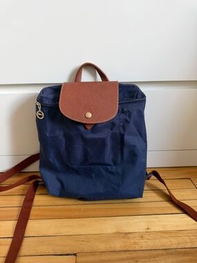 Longchamp Le Pliage Backpack in Blue Navy